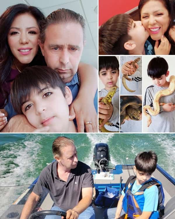 Enjoying time together with family